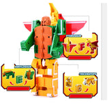 Maxbell Pack of 7 English Letters Armour Team Transforming Robot Toy Kids Party Bag Fillers - A-G