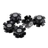Maxbell 5Pcs Headset Flanged Star Nut Star Washer for 1-1/8" Threadless Fork Steerers Mountain MTB Bike Bicycle