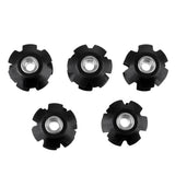 Maxbell 5Pcs Headset Flanged Star Nut Star Washer for 1-1/8" Threadless Fork Steerers Mountain MTB Bike Bicycle