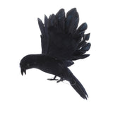 Maxbell Lifelike Floating Hunting Shooting Garden Decor Toys Flying Crow Decoy Decor