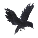 Maxbell Lifelike Floating Hunting Shooting Garden Decor Toys Flying Crow Decoy Decor