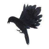 Maxbell Lifelike Floating Hunting Shooting Garden Decor Toys Flying Crow Decoy Decor