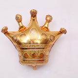 Maxbell Pieces of 6 Large Golden Crown Inflatable Foil Balloon Birthday Party Decorations