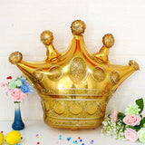 Maxbell Pieces of 6 Large Golden Crown Inflatable Foil Balloon Birthday Party Decorations