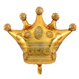 Maxbell Pieces of 6 Large Golden Crown Inflatable Foil Balloon Birthday Party Decorations