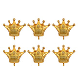 Maxbell Pieces of 6 Large Golden Crown Inflatable Foil Balloon Birthday Party Decorations