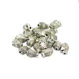 Maxbell 20pcs Tibetan Silver 3D Meditating Buddha Shape Pendants Metal Spacer Beads Jewelry Making