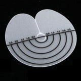 Maxbell 50Pcs Single Hole Round Spacer Template Heat Glue Shield Scalp Protector Guide Tools for Fusion Human Hair and Feather Extensions