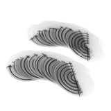 Maxbell 50Pcs Single Hole Round Spacer Template Heat Glue Shield Scalp Protector Guide Tools for Fusion Human Hair and Feather Extensions