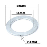 Maxbell 4 Pack Stainless Steel O-Ring Flat Washer for Road Bike Pedal Bolt Screw