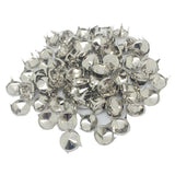 Maxbell 100 Pieces 12mm Round Cone Studs Spots Punk Nailhead Spikes DIY Bag Shoes Decoration