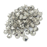 Maxbell 100 Pieces 12mm Round Cone Studs Spots Punk Nailhead Spikes DIY Bag Shoes Decoration