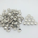 Maxbell 100 Pieces 12mm Round Cone Studs Spots Punk Nailhead Spikes DIY Bag Shoes Decoration