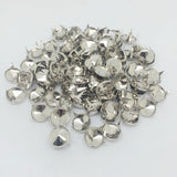 Maxbell 100 Pieces 12mm Round Cone Studs Spots Punk Nailhead Spikes DIY Bag Shoes Decoration