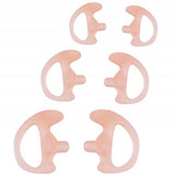 Maxbell 3Pairs (S+M+L) Silicone Replacement Earplug Earmold Earbuds (Left and Right) for Two-Way Radio Air Acoustic Coil Tube Audio Kit Walkie Talkie Earpiece Headset,pink