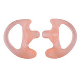 Maxbell 3Pairs (S+M+L) Silicone Replacement Earplug Earmold Earbuds (Left and Right) for Two-Way Radio Air Acoustic Coil Tube Audio Kit Walkie Talkie Earpiece Headset,pink