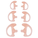 Maxbell 3Pairs (S+M+L) Silicone Replacement Earplug Earmold Earbuds (Left and Right) for Two-Way Radio Air Acoustic Coil Tube Audio Kit Walkie Talkie Earpiece Headset,pink