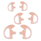 Maxbell 3Pairs (S+M+L) Silicone Replacement Earplug Earmold Earbuds (Left and Right) for Two-Way Radio Air Acoustic Coil Tube Audio Kit Walkie Talkie Earpiece Headset,pink