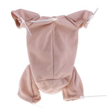 Maxbell 20inch Newborn Baby Doll Supply Suede Cloth Body for Reborn 3/4 Arm Full Leg Doll Kit Khaki