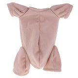 Maxbell 20inch Newborn Baby Doll Supply Suede Cloth Body for Reborn 3/4 Arm Full Leg Doll Kit Khaki