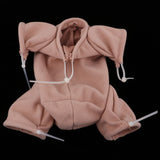 Maxbell 20inch Newborn Baby Doll Supply Suede Cloth Body for Reborn 3/4 Arm Full Leg Doll Kit Khaki