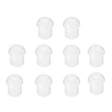 Maxbell Replacement Mushroom Earbud Ear Tips for Motorola Kenwood Two Way Radio Coil Tube Audio Kits /Transparent Acoustic Tube Earpieces,10 Pack