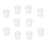 Maxbell Replacement Mushroom Earbud Ear Tips for Motorola Kenwood Two Way Radio Coil Tube Audio Kits /Transparent Acoustic Tube Earpieces,10 Pack