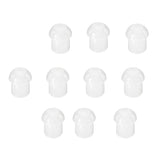 Maxbell Replacement Mushroom Earbud Ear Tips for Motorola Kenwood Two Way Radio Coil Tube Audio Kits /Transparent Acoustic Tube Earpieces,10 Pack
