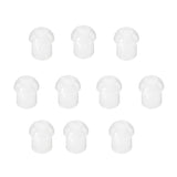 Maxbell Replacement Mushroom Earbud Ear Tips for Motorola Kenwood Two Way Radio Coil Tube Audio Kits /Transparent Acoustic Tube Earpieces,10 Pack