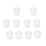 Maxbell Replacement Mushroom Earbud Ear Tips for Motorola Kenwood Two Way Radio Coil Tube Audio Kits /Transparent Acoustic Tube Earpieces,10 Pack