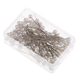 Maxbell 100 Pieces Pearl Needles for Wedding Bouquet Pins Dress Maker Corsage Pins Corsage Pins