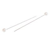 Maxbell 100 Pieces Pearl Needles for Wedding Bouquet Pins Dress Maker Corsage Pins Corsage Pins
