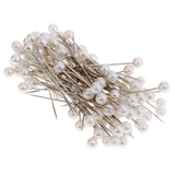 Maxbell 100 Pieces Pearl Needles for Wedding Bouquet Pins Dress Maker Corsage Pins Corsage Pins