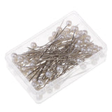 Maxbell 100 Pieces Pearl Needles for Wedding Bouquet Pins Dress Maker Corsage Pins Corsage Pins