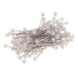 Maxbell 100 Pieces Pearl Needles for Wedding Bouquet Pins Dress Maker Corsage Pins Corsage Pins