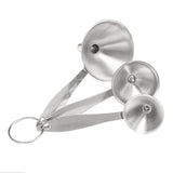 Maxbell Funnel Set with Long Handles Stainless Steel Set of 3 for Home Kitchen