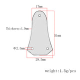 Maxbell Exquisite Rosewood 3 Holes Truss Rod Cover Plate for Acoustic/Electric Guitar Pack of 2