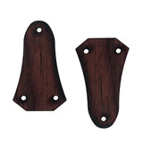 Maxbell Exquisite Rosewood 3 Holes Truss Rod Cover Plate for Acoustic/Electric Guitar Pack of 2