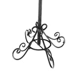 Maxbell 1:12 Dollhouse Miniature Black Metal Bird Cage with Holder Stand Decor