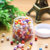 Maxbell Transparent Plastic Cosmetic Storage Containers Minerals Display Clear Makeup Stackable Jar 5 Layer Screw Containers For Beads Crafts Small Items