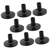 Maxbell 8pcs Long Cymbal Sleeves with Flange Base for Drum Set Percussion Instrument Parts