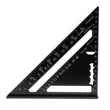 Maxbell Right Angle 7 inch Aluminum Triangular Triangle Metric Scale Measure Ruler Carpenter Framing Measuring Tool