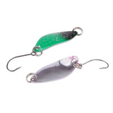 Maxbell 9Pcs/lot Colorful Metal Fishing Lures Spoon Spinner Baits Single Hook Tackle