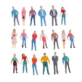 Maxbell 1 Pack People Figure Model Layout HO Scale Painted for Street Landscape Prop