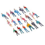 Maxbell 1 Pack People Figure Model Layout HO Scale Painted for Street Landscape Prop