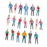 Maxbell 1 Pack People Figure Model Layout HO Scale Painted for Street Landscape Prop