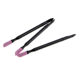 Maxbell 3 Pcs Nail Cuticle Remover Pen Pusher Trimmer Buffer Quartz Stone Scrub Pen