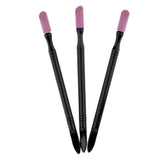 Maxbell 3 Pcs Nail Cuticle Remover Pen Pusher Trimmer Buffer Quartz Stone Scrub Pen