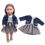 Maxbell Fashion Jacket Sleeveless Dress Skirt Suit Clothing for 18" American Girl Our Generation Dolls Party Outfit Accessory