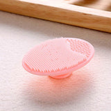 Maxbell 2Pcs Soft Silicone Facial Cleansing Brush Pore Cleanser Anti-slip Exfoliator Friction Pad Face Skin Care